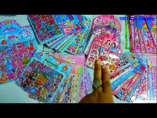 Stickers mới đầy nhà/ Hình dán thay trang phục Công chúa/Sticker 2 tầng giá 30k 35k 40k là tuyệt đẹp