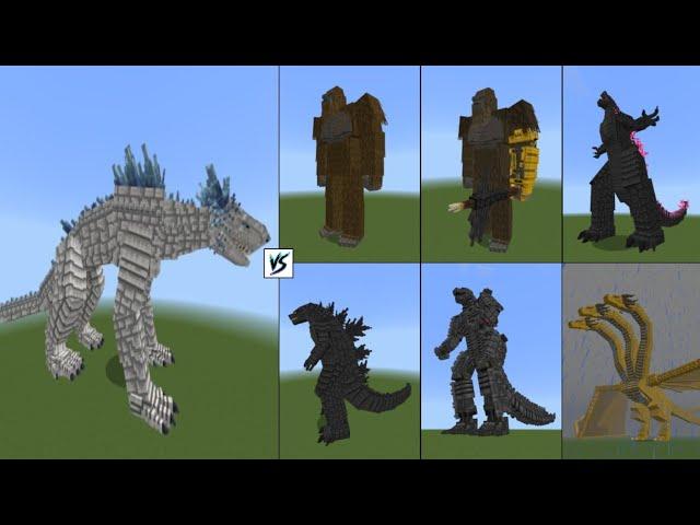 Titanus Shimo VS Monsterverse | Minecraft Kaiju Battle