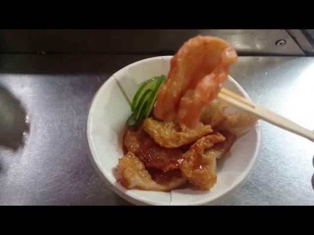 基隆廟口夜市 王記天婦羅 (編號16) Keelung Temple Night Market Tenpura Fried Fish Paste