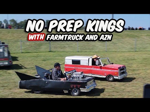 FARMTRUCK AND AZN REACT TO THE BURNOUT CADILLAC GO KART AT STREET OUTLAWS NO PREP KINGS!!