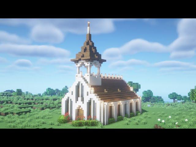 【マインクラフト】砂岩で作る教会の作り方【Minecraft】How to Build a Church【マイクラ建築】