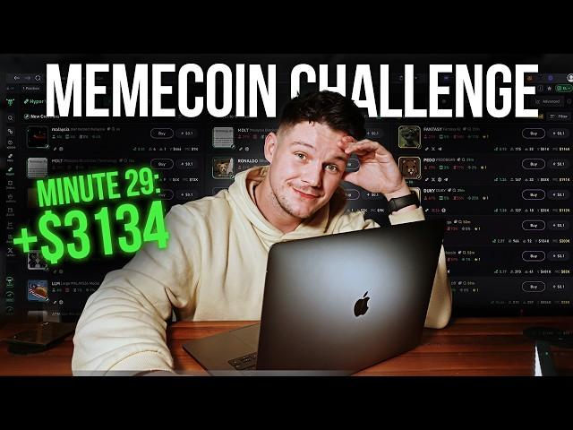 1 HOUR Memecoin Trading Challenge (MUST SEE!)