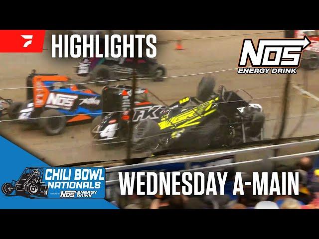 Wednesday A-Main | Chili Bowl Nationals Prelim Night 1/15/25 | Highlights