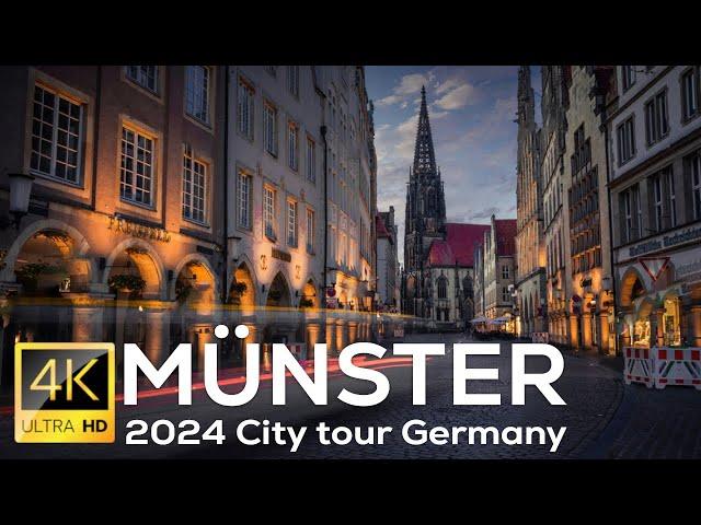 Münster 4K  Walking Tour 2024 -  (4k Ultra HD 60fps)