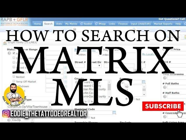 How to search on Matrix MLS for properties? #Realtortools #RealEstateTools