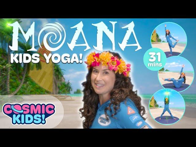 Moana - Fun Kids Workout Videos! | A Cosmic Kids Yoga Adventure!