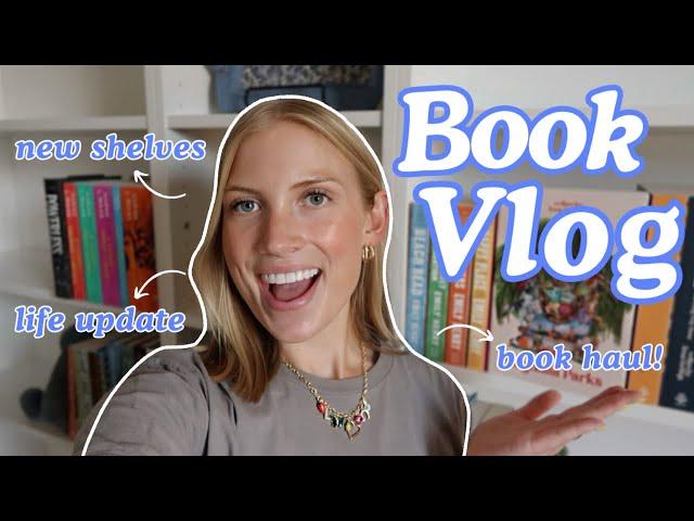 book vlog!  (new bookshelves, book haul, and updates)