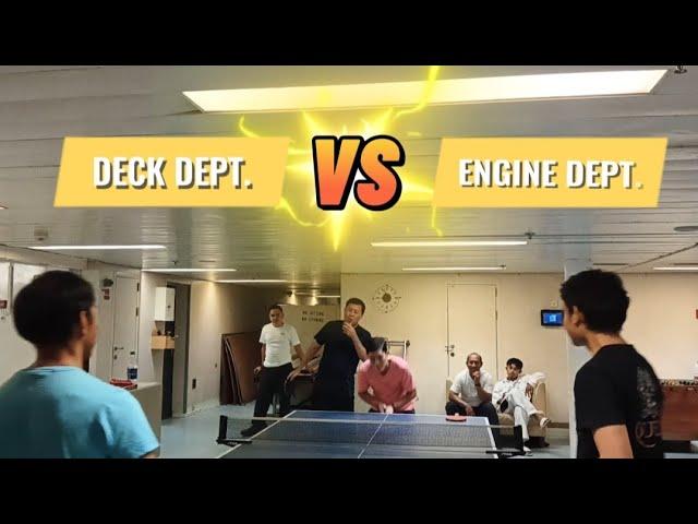 Table tennis onboard cruise ship