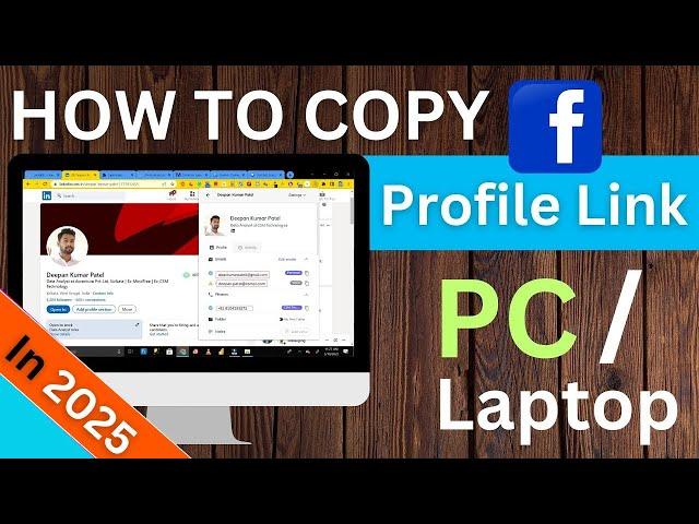 How to Copy Facebook Profile Link on Laptop/PC (2025) #facebook #facebooklink