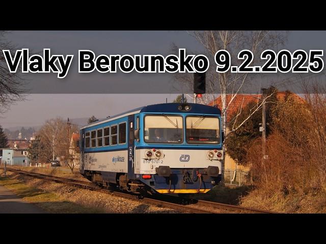 Vlaky na Berounsku 9.2.2025 - Výluka