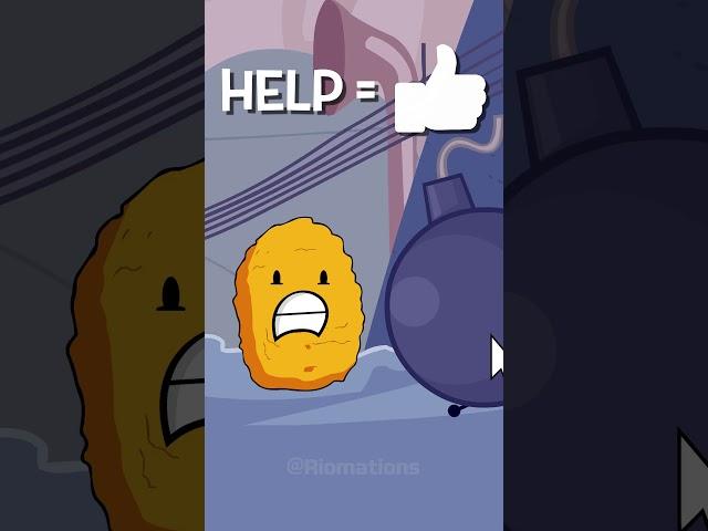 Nugget helps Bomby! #bfb #tpot #bfdi #objectshows