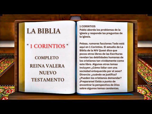 ORIGINAL: LA BIBLIA " 1 CORINTIOS " COMPLETO REINA VALERA NUEVO TESTAMENTO