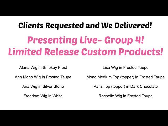 4th Group of Limited Release Products Revealed!  Preorder Only (Official Godiva's Secret Wigs Video)