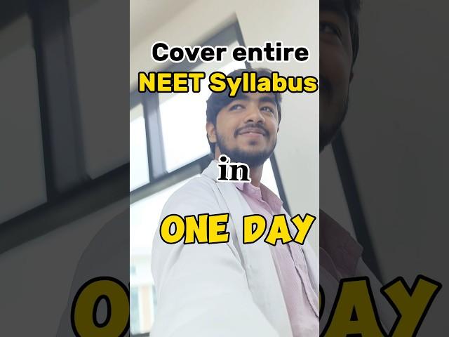 Want to cover neet syllabus in one day… Here’s the  secret#neet2025 #shorts #viral #mbbs #pw