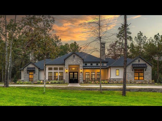 INCREDIBLE LUXURY MODEL HOUSE TOUR ON MASSIVE ACREAGE NEAR HOUSTON TEXAS | $900K+