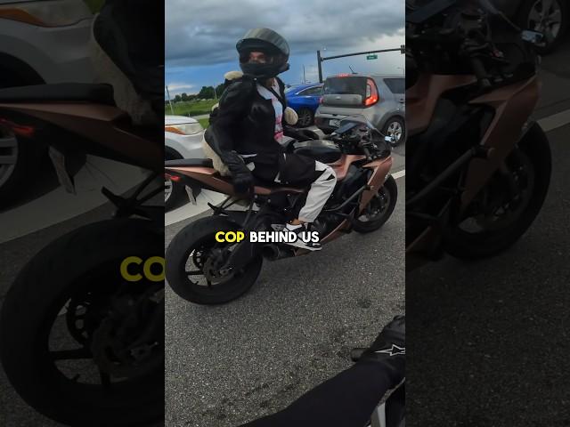 the cop at the end  #shorts #motovlog #motorcycle #bikelife