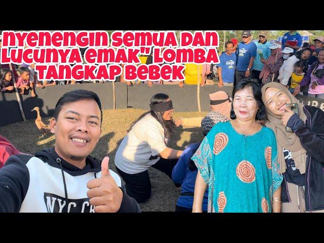 NYENENGIN SEMUA DAN LUCUNYA EMAK" LOMBA TANGKAP BEBEK DAN BEGINI MERIAHNYA