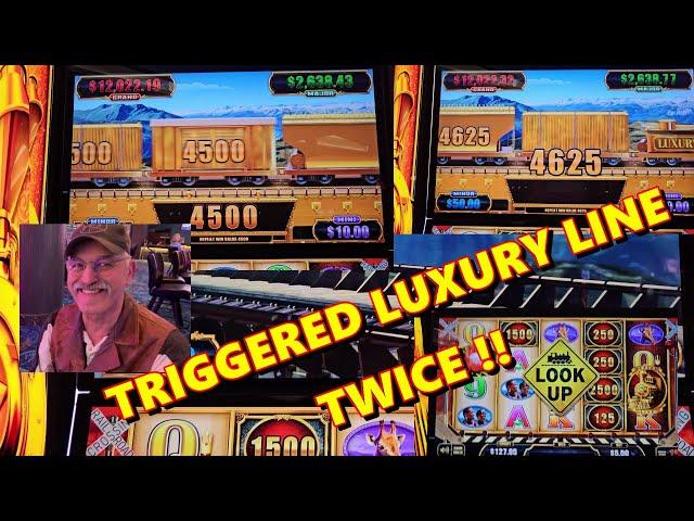 LUXURY LINE SLOT MACHINE !!  LOADED !!!! GREAT WIN !!!!! 