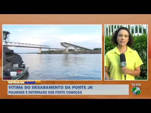 Piauiense vítima do desabamento da ponte JK é enterrado sob forte comoção em Demerval Lobão