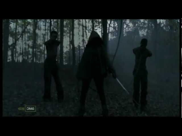 The Walking Dead - Michonne Saves Andrea