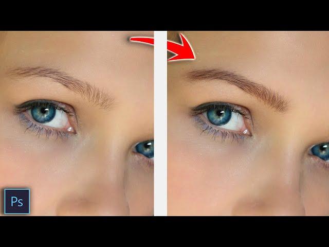 How To Make Eyebrows Darker In Photoshop (2 Min)