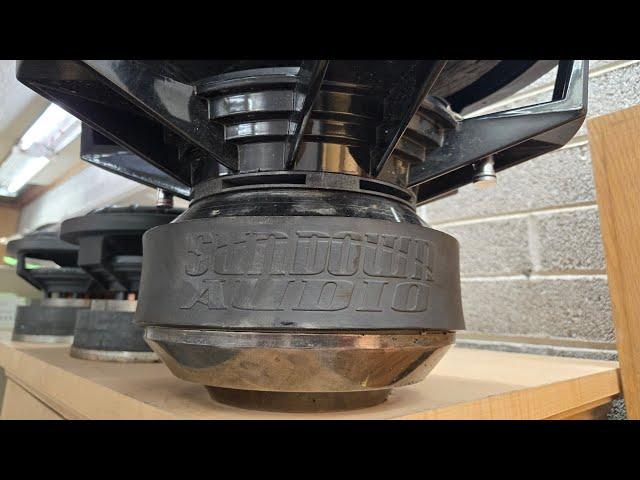 18" 1 ohm SVC Sundown Zv3 w/ GONZO Jr. 70mm tall coil & Lord of Bass SPL MegaRoll cone