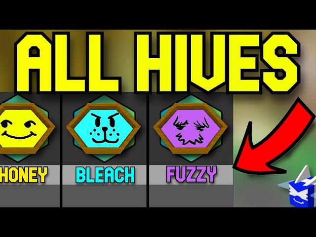 Every HIVE TYPE In Bee Swarm Simulator!