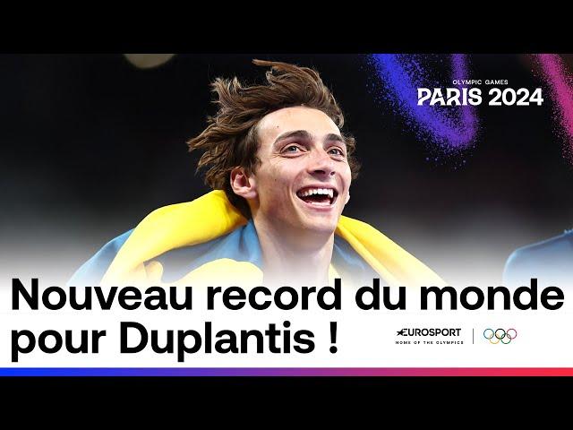 JO PARIS 2024 - VERTIGINEUX ! Armand Duplantis fracasse le record du monde avec une barre à 6m25