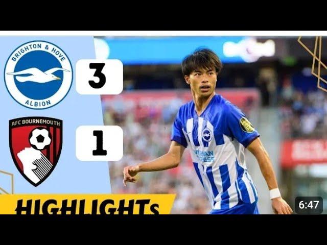 Brighton vs Bournemouth 3-1 resumen y goles del partido completo /Premier league