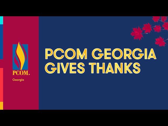 PCOM Georgia Gives Thanks