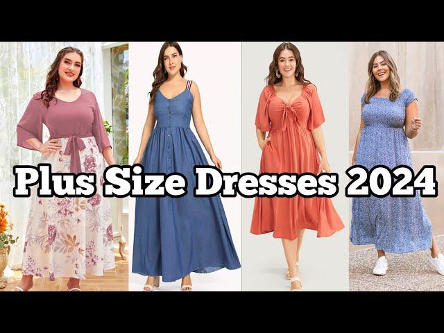 most beautiful and gorgeous plus size women dresses 2024\ plus size outfits\how to look more elegant