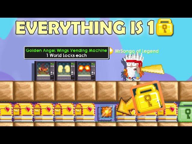 Selling GACHA for 1WL on GrowTopia (THEY GOT GHC) | WORLD CHEAPEST SHOP!! OMG!! | GrowTopia