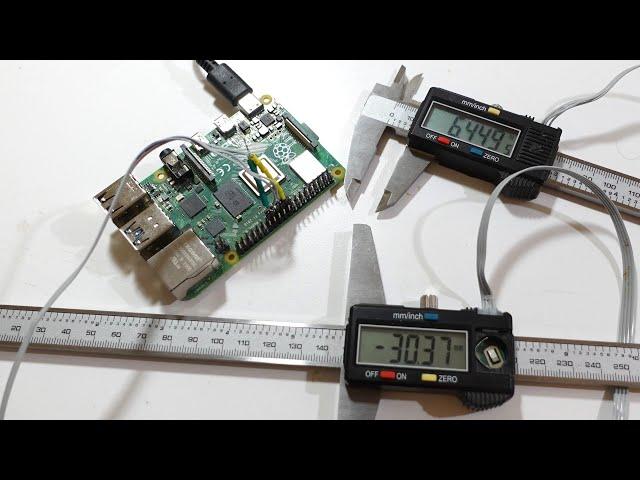 Digital calipers Raspberry Pi interface and getting micron resolution