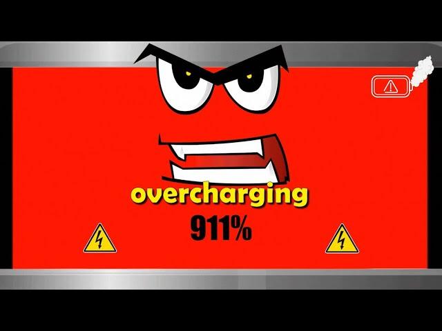 1000% OVERCHARGING Low Battery Life Animation 