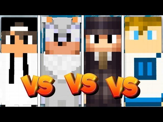 1vs1vs1vs1 BEDWARS! (Zipek x Dilerek x Doknes x Tritsus)