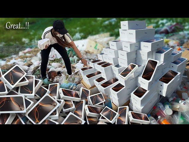 Super Day!! i Found Apple iPhone 16 Pro Max / 15 Pro Max / 14 Pro Max & More Phones in The Trash