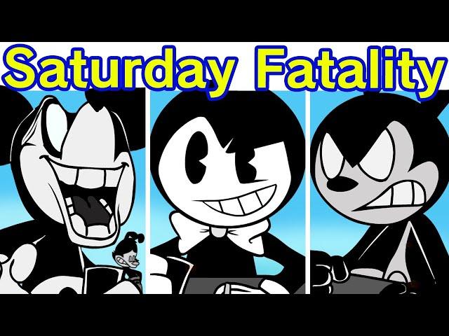 Friday Night Funkin' Saturday Fatality, D-Sides Wednesday's Infidelity (FNF Mod/Oswald/Mickey Mouse)