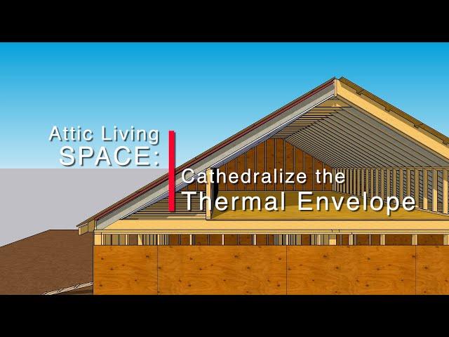 Gain Attic Living Space with Cathedralized Roof Insulation