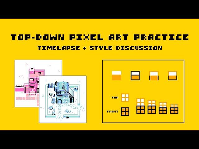 Top-Down Pixel Art Practice! (Timelapse + Style Discussion)