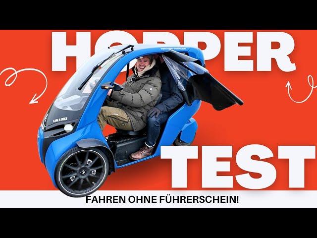  100% FÜHRERSCHEINFREI!  Wir testen die Alternative zum Auto. #hopper #velomobil #test #review