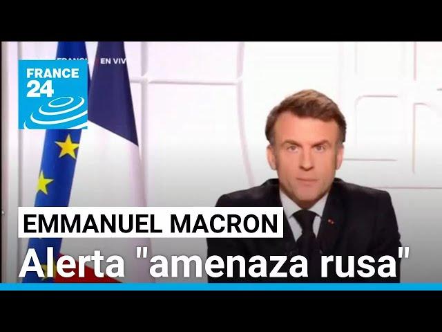 Emmanuel Macron: "La paz no puede ser la capitulación de Ucrania" • FRANCE 24 Español