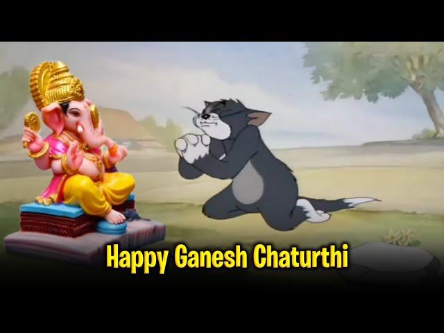 Happy Ganesh Puja  || Ganesh Puja special Tom & Jerry video || Edits MukeshG