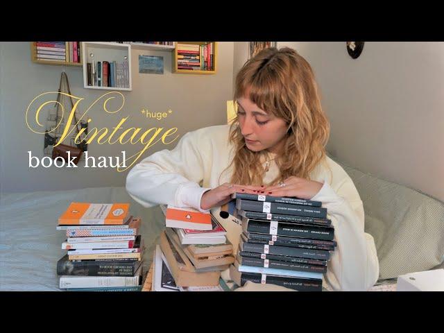 a huge vintage book haul for classic lovers