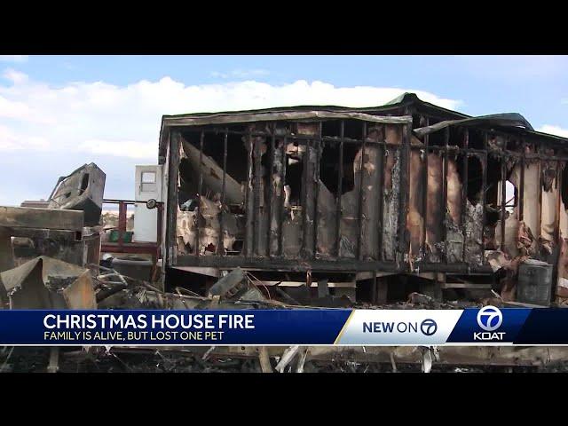 Moriarty family loses home to fire on Christmas Day