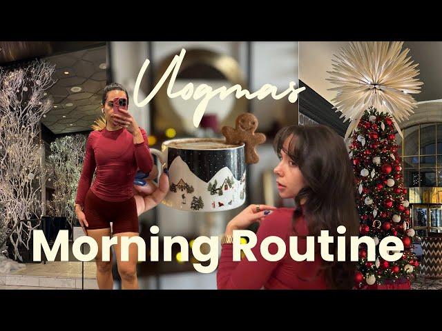 Vlogmas  my morning routine, how I balance youtube, fitness, and a 9-5