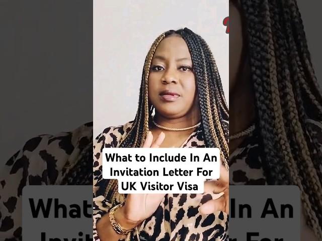 What To Include In An Invitation Letter For UK Visitor Visa #shorts #ukvisaupdate