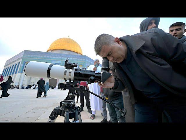Moon Sighting at Al AQSA Mosque|Massive Crowds Gather for Ramadan Shawwal & Eid ul Adha in Jerusalem