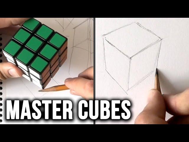 How to MASTER Drawing 3D Cubes & Boxes [Figure Drawing Prep - Part 1]