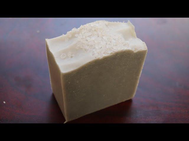 All natural soap recipe! Olive oil, shea butter, coconut oil, and castor oil blend