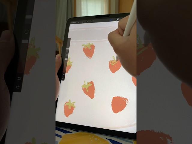 Does this count?  #digitalart #illustration #procreate #ipad #ipadart #strawberry #howtodraw